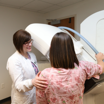 woman talking to a physician 