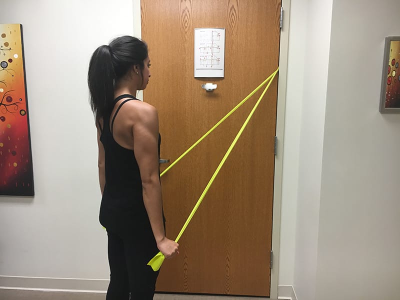 Shoulder extension end